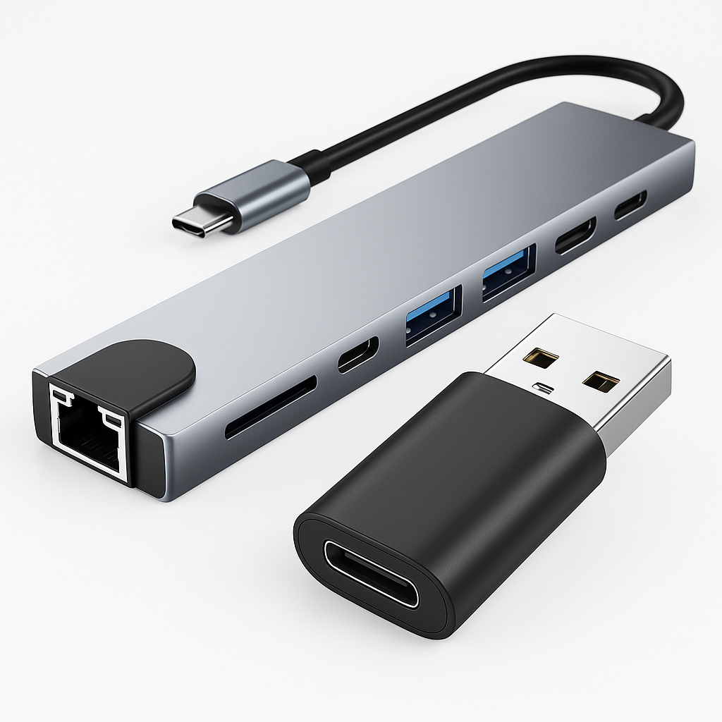 Hub USB-C Multifonction 9-en-1 - Adaptateur Ultra-Polyvalent pour Ordinateurs et Tablettes
