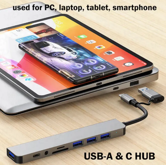Hub USB-C Multifonction 8-en-1 – Connectivité Totale &amp; Performance