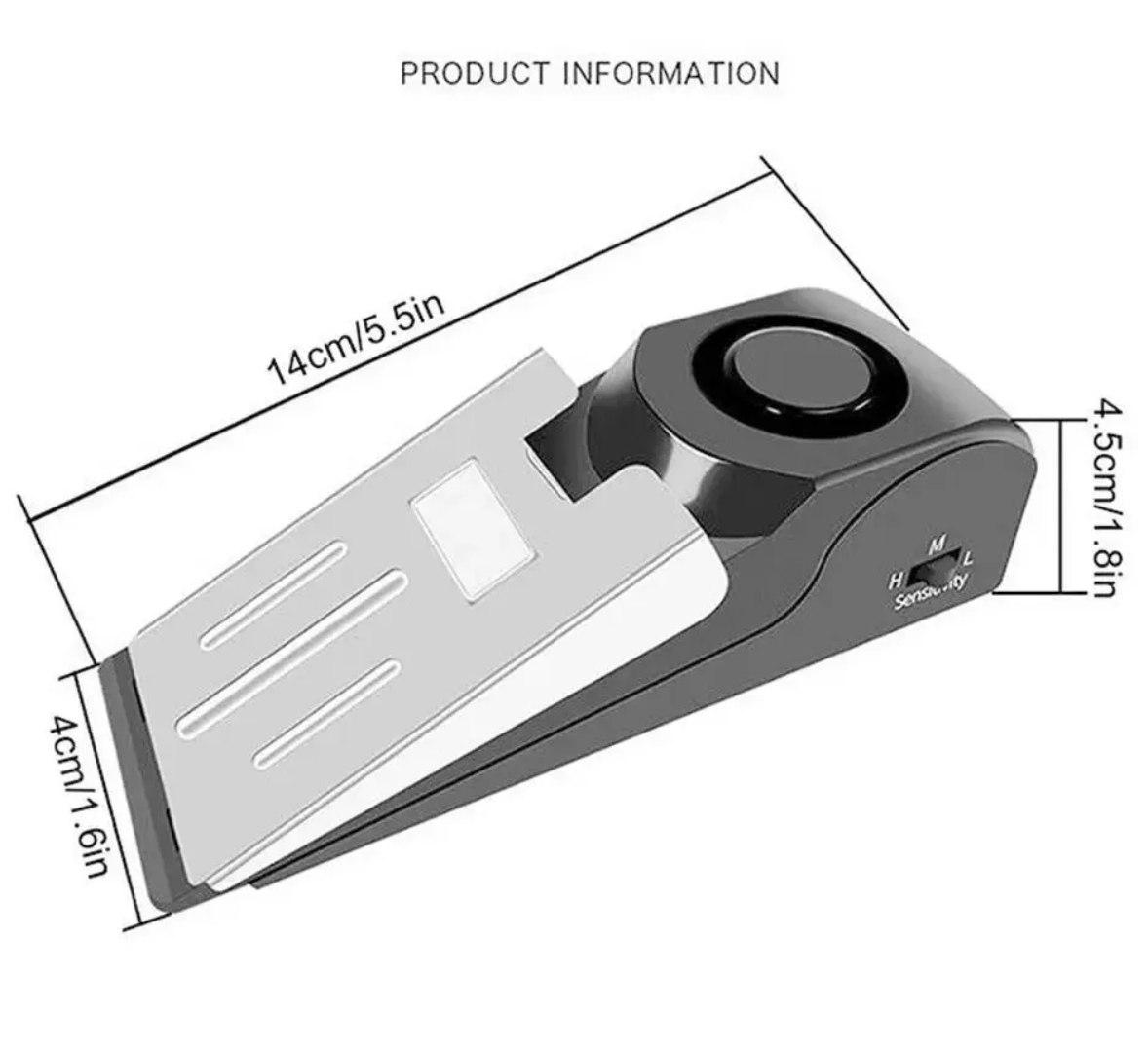 Alarme Cale de Porte Anti-Intrusion – 120 dB de Protection Sécurisée
