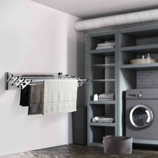 Tringle à vêtements murale extensible en aluminium